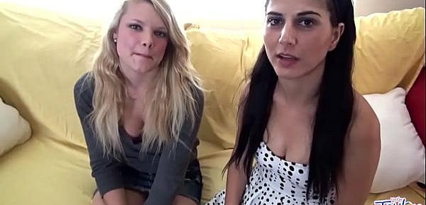  Little Taylor and her teen girlfriend have an interview on the couch